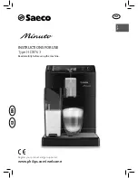 Saeco Minuto HD8763 Instructions For Use Manual preview