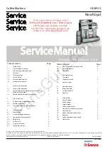 Предварительный просмотр 1 страницы Saeco New Royal HD 8930 Service Manual