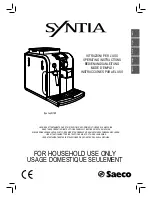 Saeco Syntia Operating Instructions Manual preview