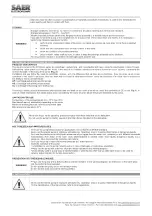 Preview for 14 page of SAER Elettropompe AP Series User Manual