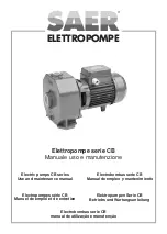 SAER Elettropompe CB Series Use And Maintenance Manual preview