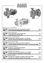 SAER Elettropompe IR Series Use And Maintenance Manual preview