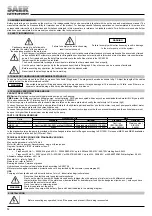 Предварительный просмотр 12 страницы SAER Elettropompe PMK Series Manual