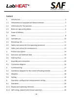 Предварительный просмотр 3 страницы SAF LabHEAT KM-RX1001 Operating Manual