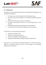 Предварительный просмотр 10 страницы SAF LabHEAT KM-RX1001 Operating Manual