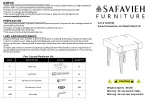 Предварительный просмотр 1 страницы Safavieh Furniture Aburton ACC7003 Manual