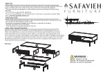 Предварительный просмотр 1 страницы Safavieh Furniture ARICIA COF9605 Assembly Instructions Manual