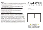 Safavieh Furniture Halvor HBD6502A Manual предпросмотр