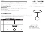 Safavieh Furniture Iruma ACC4618A Manual предпросмотр