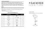 Safavieh Furniture Zeba FOX7524 Manual предпросмотр