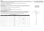 Safavieh Lighting GEORDI FLL7002A Quick Start Manual preview