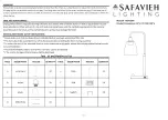 Safavieh Lighting TBL4186A Manual preview