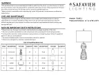 Safavieh Lighting Theory TBL4511 Quick Start Manual preview