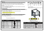 Safavieh Outdoor PAT7030 Manual preview