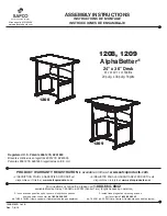 Preview for 1 page of Safco 1208 Assembly Instructions Manual