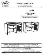 Safco 3692 Assembly Instructions Manual preview