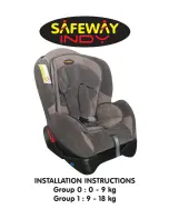 Safeway INDY Installation Instructions Manual preview