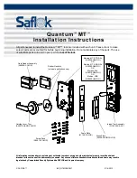 Saflok Quantum MT Installation Instructions Manual preview