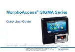 Safran MorphoAccess SIGMA Series Quick User Manual preview