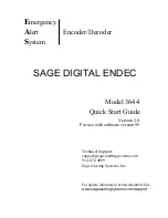 Sage 3644 Quick Start Manual предпросмотр