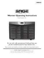 Sage 7938 Operating Instructions Manual предпросмотр