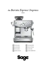 Sage Barista Express Impress SES876 Quick Manual предпросмотр