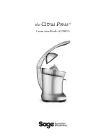 Preview for 1 page of Sage Citrus Press BCP600 Instruction Book