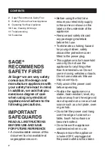 Preview for 2 page of Sage Dose Control Pro BCG600 Quick Manual