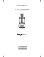 Preview for 1 page of Sage Kitchen Wizz Pro Instruction Book