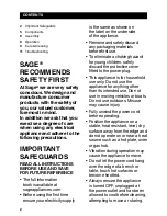 Предварительный просмотр 2 страницы Sage Nutri Juicer BJE410 Quick Manual