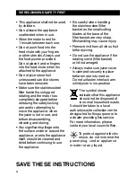 Предварительный просмотр 4 страницы Sage Nutri Juicer BJE410 Quick Manual