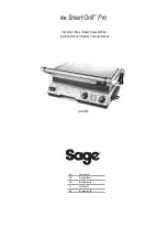 Предварительный просмотр 1 страницы Sage Smart Grill Pro SGR840 Instruction Book