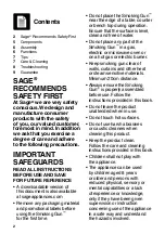 Preview for 2 page of Sage Smoking Gun BSM600 Manual