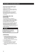 Preview for 12 page of Sage SWM620 User Manual