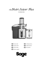 Sage the Nutri Juicer Plus SJE520 Quick Manual preview