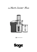 Preview for 13 page of Sage the Nutri Juicer Plus SJE520 Quick Manual