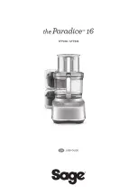 Sage the Paradice 16 BFP838 User Manual preview
