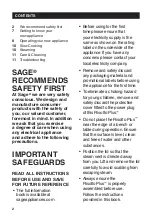 Предварительный просмотр 2 страницы Sage the Risotto Plus SRC600 Instructions Manual