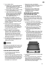 Preview for 21 page of Sage The Smart Grill Pro BGR840 Quick Manual