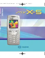 Sagem My X-5 User Manual preview