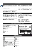 Preview for 20 page of Sagola DOBLE 250 Instruction Manual