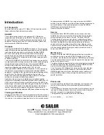 Preview for 2 page of Sailor A1 VHF-DSC Installation Manual