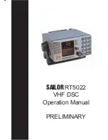 Sailor RT5022 Operation Manual preview