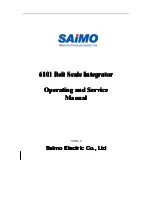 Saimo 6101 Operating And Service Manual preview