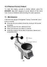 Preview for 44 page of Sainlogic WS0835 Manual