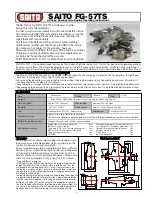 Saito FG-57TS Operating Instructions Manual preview