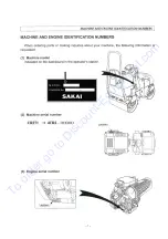 Предварительный просмотр 6 страницы Sakai CR271 Operating & Maintenance Instructions