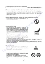 Preview for 10 page of Sakai CR271 Operating & Maintenance Instructions