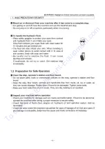 Предварительный просмотр 11 страницы Sakai CR271 Operating & Maintenance Instructions