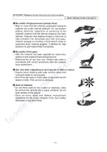 Предварительный просмотр 20 страницы Sakai CR271 Operating & Maintenance Instructions